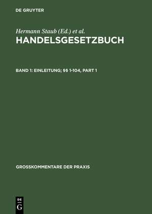 Einleitung; §§ 1-104 de Dieter Brüggemann