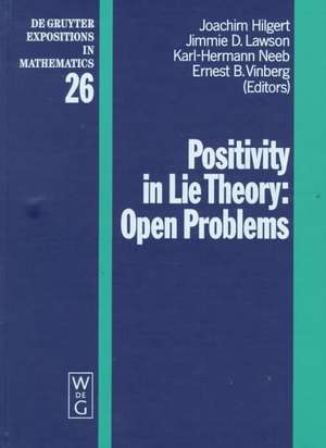 Positivity in Lie Theory: Open Problems de Joachim Hilgert