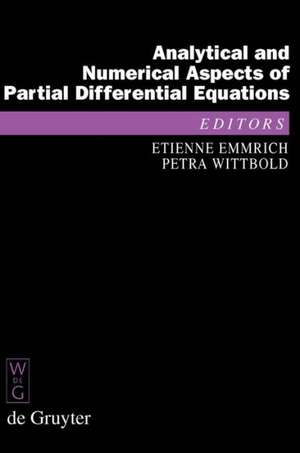 Analytical and Numerical Aspects of Partial Differential Equations: Notes of a Lecture Series de Etienne Emmrich