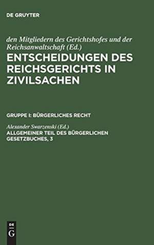 Allgemeiner Teil des Bürgerlichen Gesetzbuches, 3 de Alexander Swarzenski