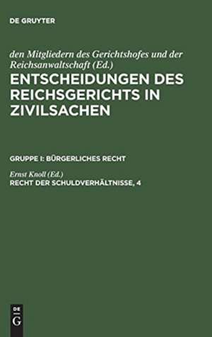 Recht der Schuldverhältnisse, 4 de Ernst Knoll