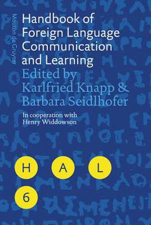 Handbook of Foreign Language Communication and Learning de Karlfried Knapp