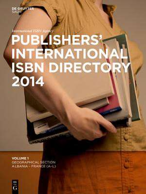 Publishers' International ISBN Directory 2014: eBookPlus de International ISBN Agency