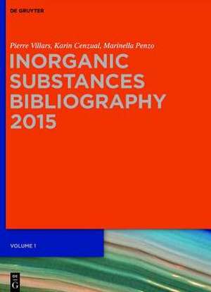 Inorganic Substances BIbliography de Pierre Villars