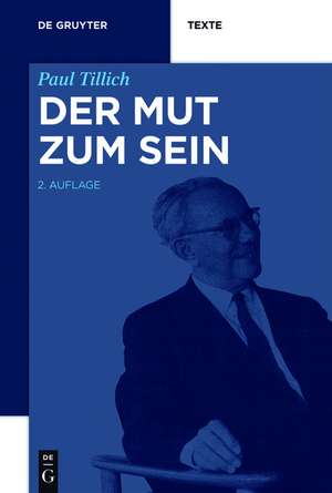 Der Mut zum Sein de Paul Tillich