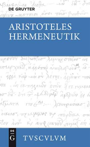 Hermeneutik / Peri hermeneias de Aristoteles