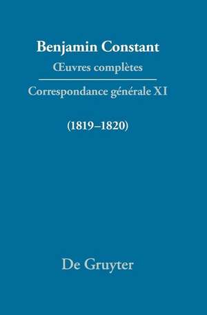 Correspondance générale 1819–1820 de Cecil P. Courtney