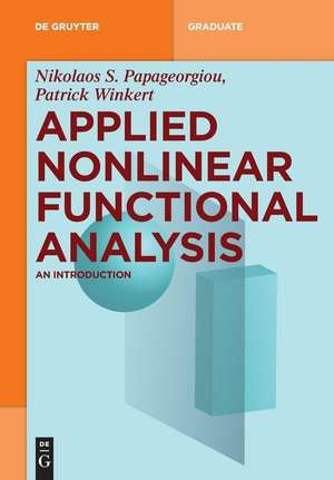 Applied Nonlinear Functional Analysis de Patrick Winkert