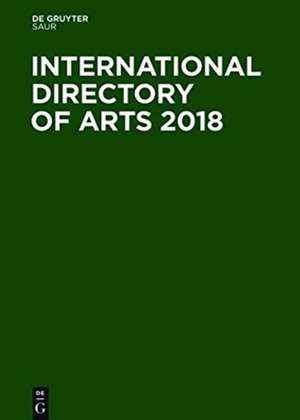 International Directory of Arts 2018 de Degruyter