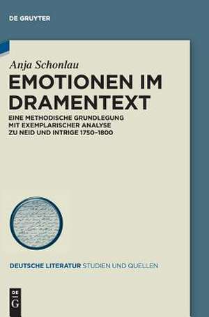 Emotionen im Dramentext de Anja Schonlau