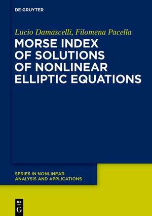 Morse Index of Solutions of Nonlinear Elliptic Equations de Lucio Damascelli