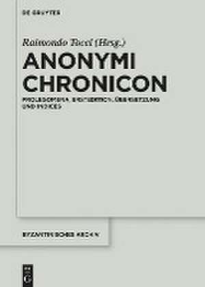 Anonymi Chronicon de Raimondo Tocci