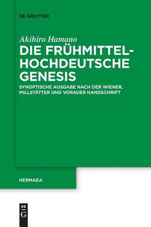 Die frühmittelhochdeutsche Genesis de Akihiro Hamano