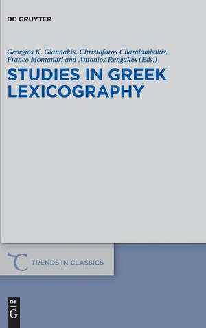 Studies in Greek Lexicography de Georgios K. Giannakis