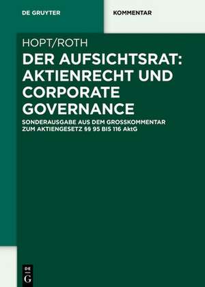 Hopt, K: Aufsichtsrat: Aktienrecht und Corporate Governance