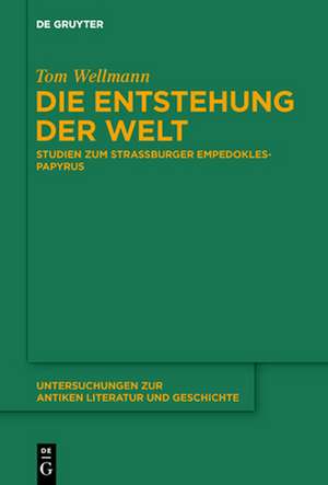 Die Entstehung der Welt de Tom Wellmann