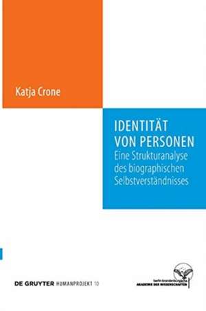 Identität von Personen de Katja Crone