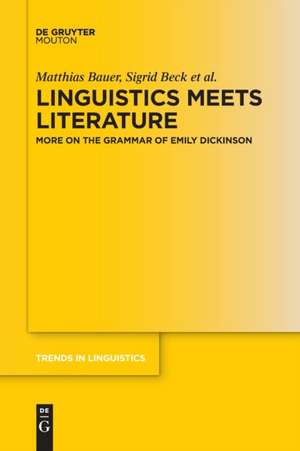 Linguistics Meets Literature de Matthias Bauer