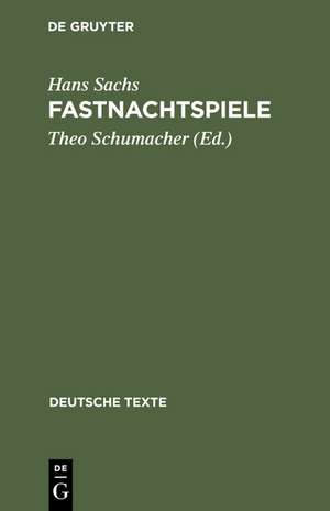 Fastnachtspiele de Hans Sachs