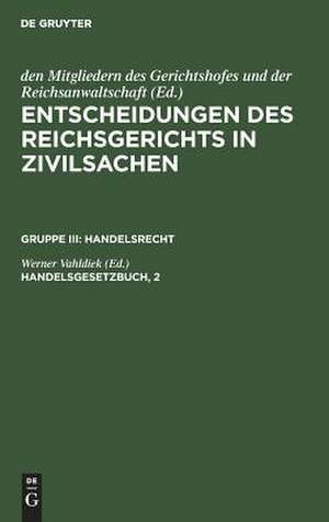 Handelsgesetzbuch: T. 2 de Werner Vahldiek