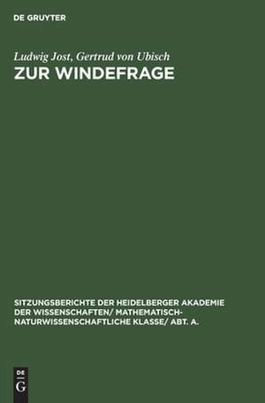 Zur Windefrage de Ludwig Jost