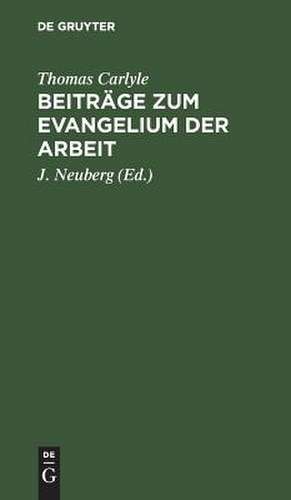 Beiträge zum Evangelium der Arbeit de Thomas Carlyle