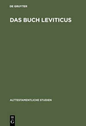 Das Buch Leviticus de De Gruyter