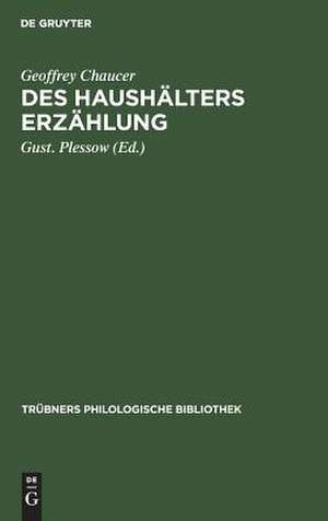 Des Haushälters Erzählung de Geoffrey Chaucer