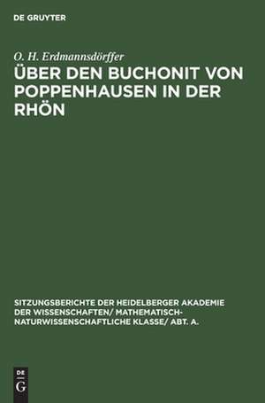 Über den Buchonit von Poppenhausen in der Rhön de Otto Heinrich Erdmannsdörffer