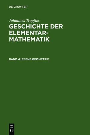 Ebene Geometrie de Johannes Tropfke