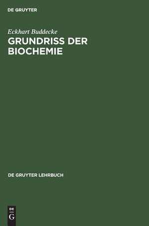 Grundriss der Biochemie: für Studierende der Medizin, Zahnmedizin und Naturwissenschaften ; mit mehr als 400 Formeln, Tabellen und Diagrammen de Eckhart Buddecke