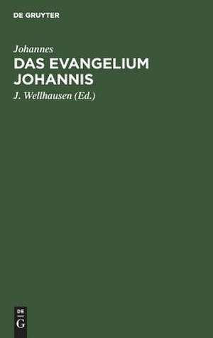 Das Evangelium Johannis de Julius Wellhausen