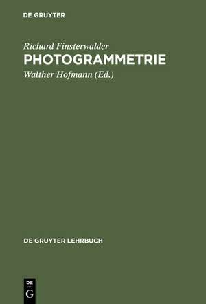 Photogrammetrie de Richard Finsterwalder