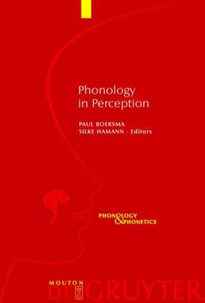 Phonology in Perception de Paul Boersma