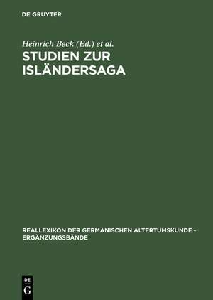 Studien zur Isländersaga: Festschrift für Rolf Heller de Heinrich Beck