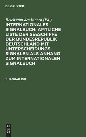 1. Januar 1911 de Reichsamt Des Innern