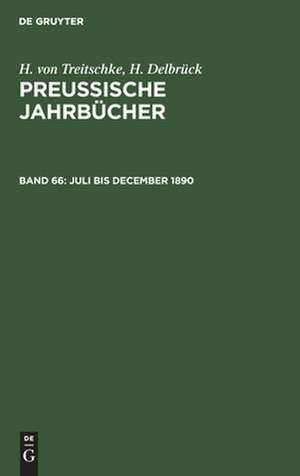 Juli bis December 1890 de H. Delbrück