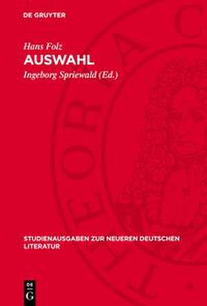 Auswahl de Hans Folz