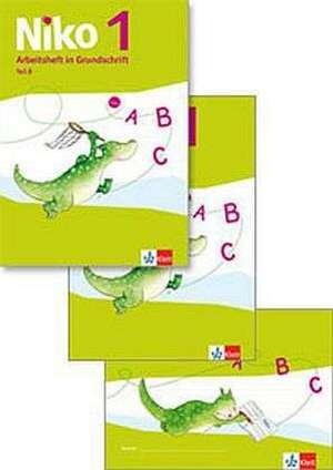 Niko. Arbeitshefte Grundschrift Teil A+B, Schreiblehrgang und Schreibtabelle 1. Schuljahr