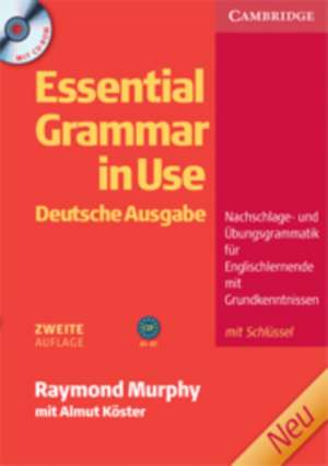 Essential Grammar in Use with Answers and CD-ROM German Klett Edition de Raymond Murphy