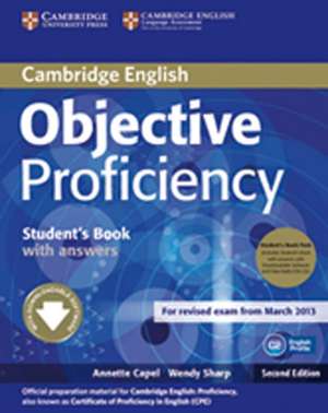 Objective Proficiency. Student's Book Pack (Student's Book with answers with Class Audio CDs (3)) de Annette Capel