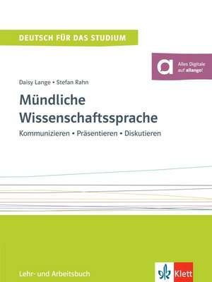 Mündliche Wissenschaftssprache de Daisy Lange