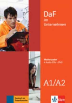 DaF im Unternehmen A1-A2 Medienpaket (4 Audio-CDs + DVD) de Andreea Farmache