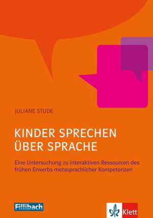 Kinder sprechen über Sprache de Juliane Stude