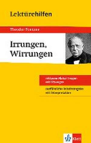 Lektürehilfen Irrungen, Wirrungen de Theodor Fontane