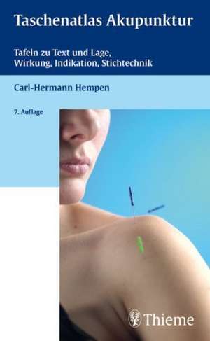 Taschenatlas Akupunktur de Carl-Hermann Hempen