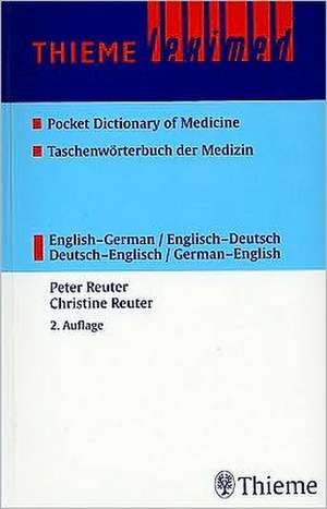 Thieme Leximed Pocket Medical Dictionary de Peter Reuter