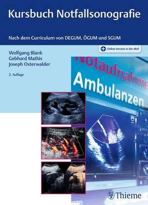 Kursbuch Notfallsonografie de Wolfgang Blank