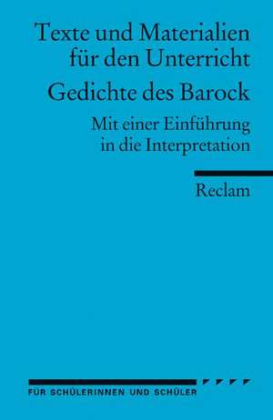 Gedichte des Barock de Peter Jentzsch