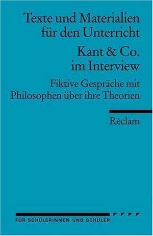 Kant & Co. im Interview de Jörg Peters